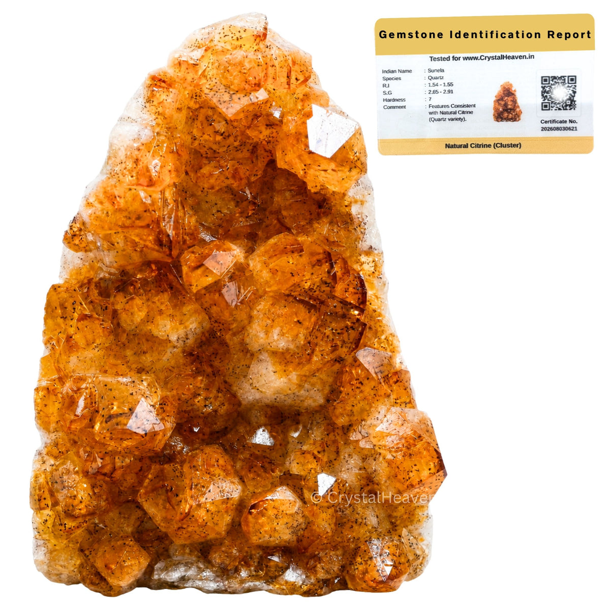 Natural Citrine Cluster Geode (2 to 2.5 Kg)