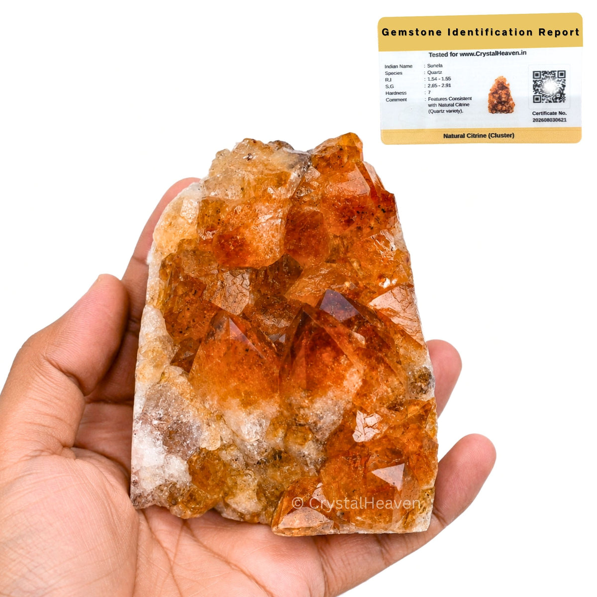 Natural Citrine Cluster Geode (750-1000 Gram)
