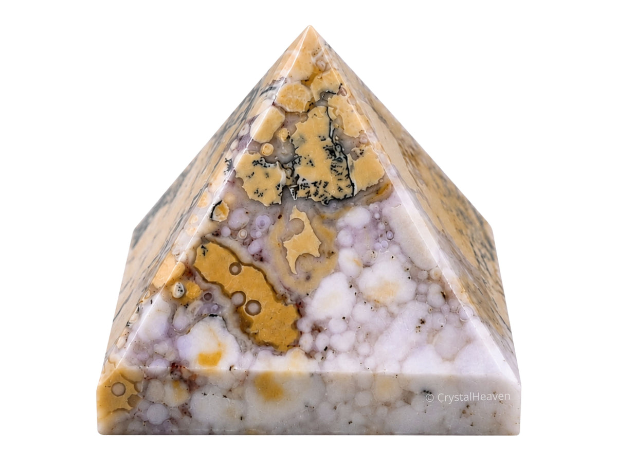 Conglomerate Jasper Pyramid (1 Inch)