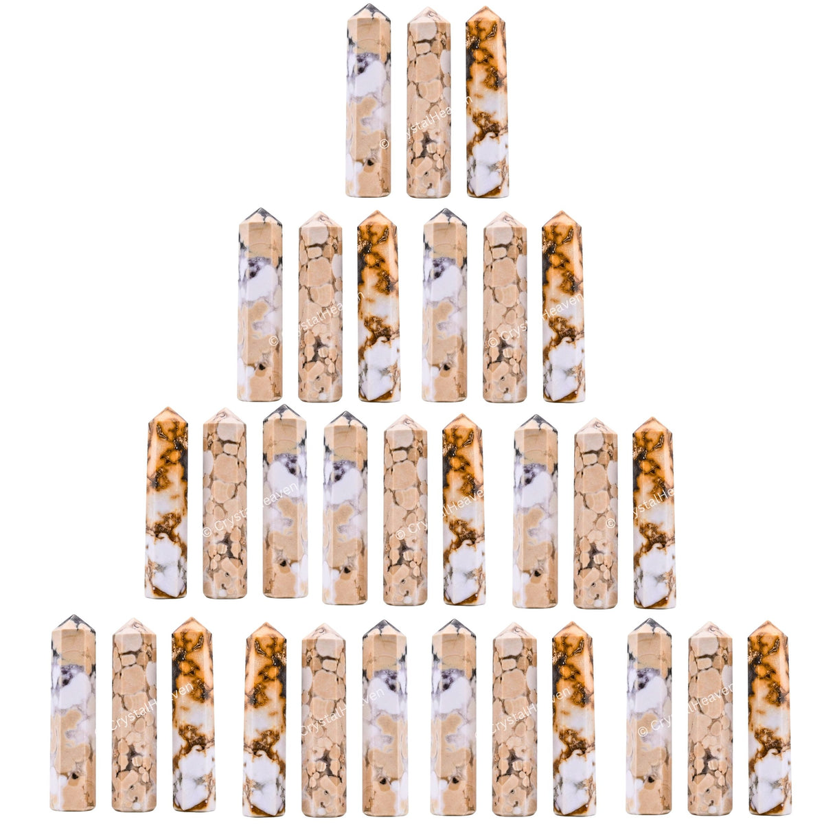 Conglomerate Jasper Pencil Points (Set of 50)