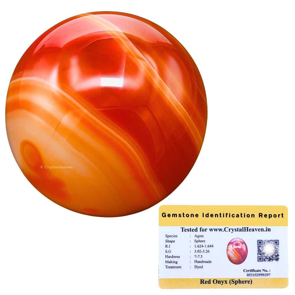 Red Onyx Sphere (1.5 Inch)