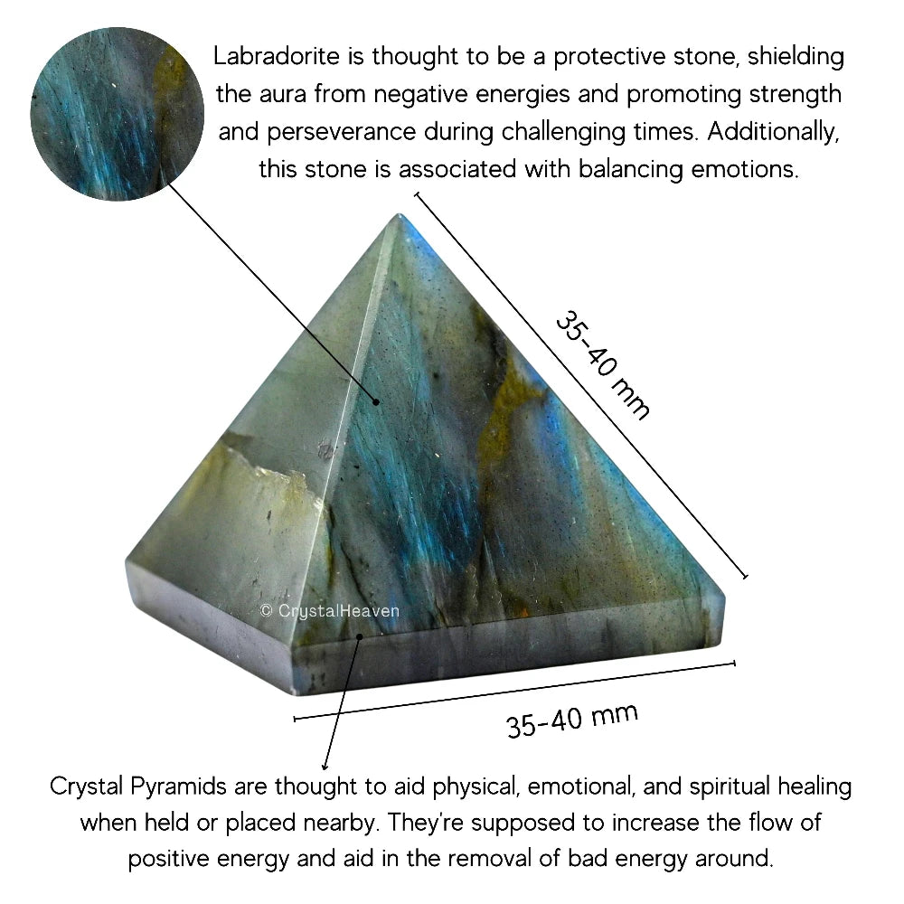 Labradorite Pyramid (1.5 Inch)