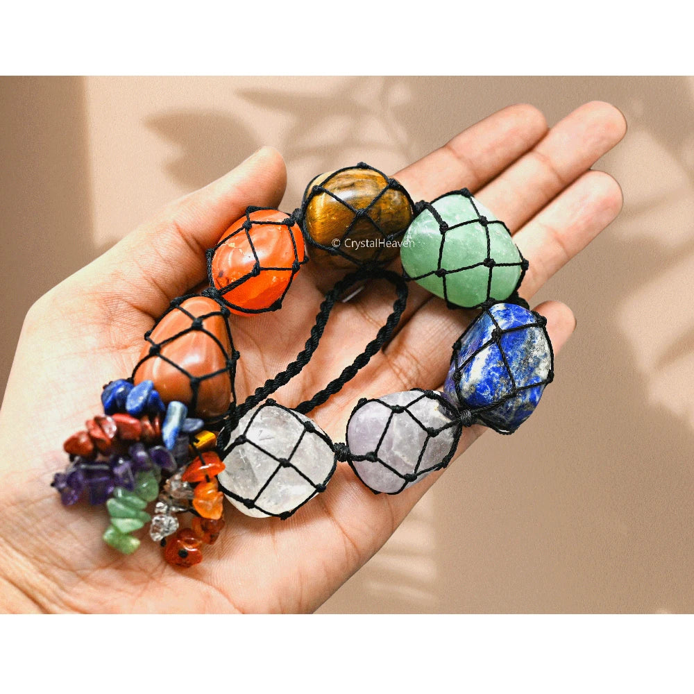 7 Chakra Tumbled Car Hanging Ornaments