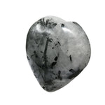 Black rutilated quartz Heart