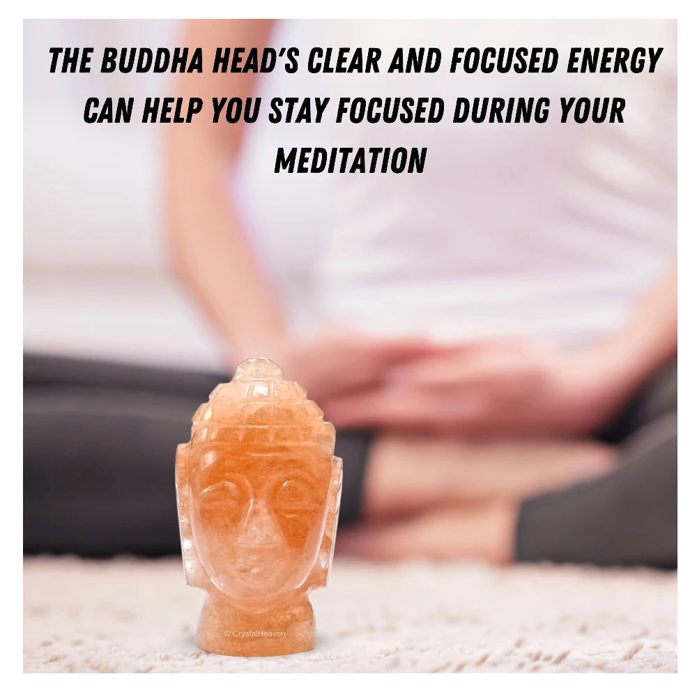 Red Aventurine Buddha Head