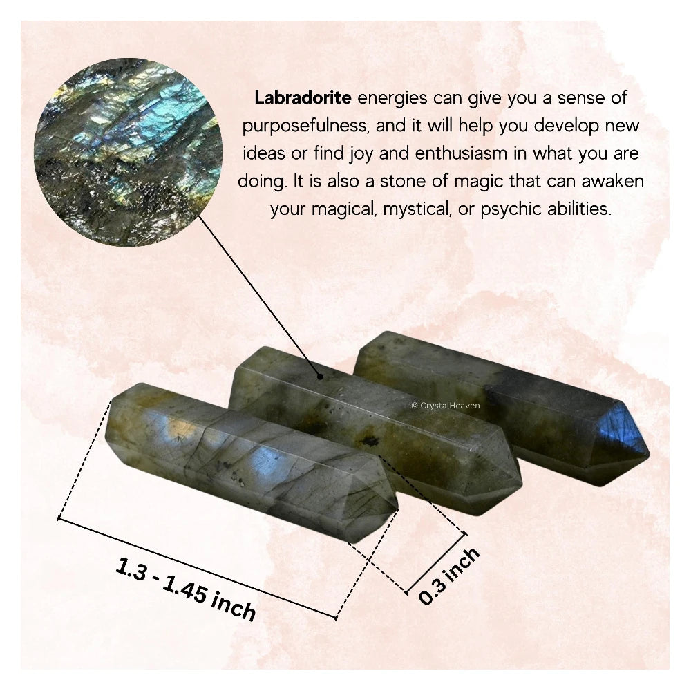 Labradorite Pencil Points (Set of 10)