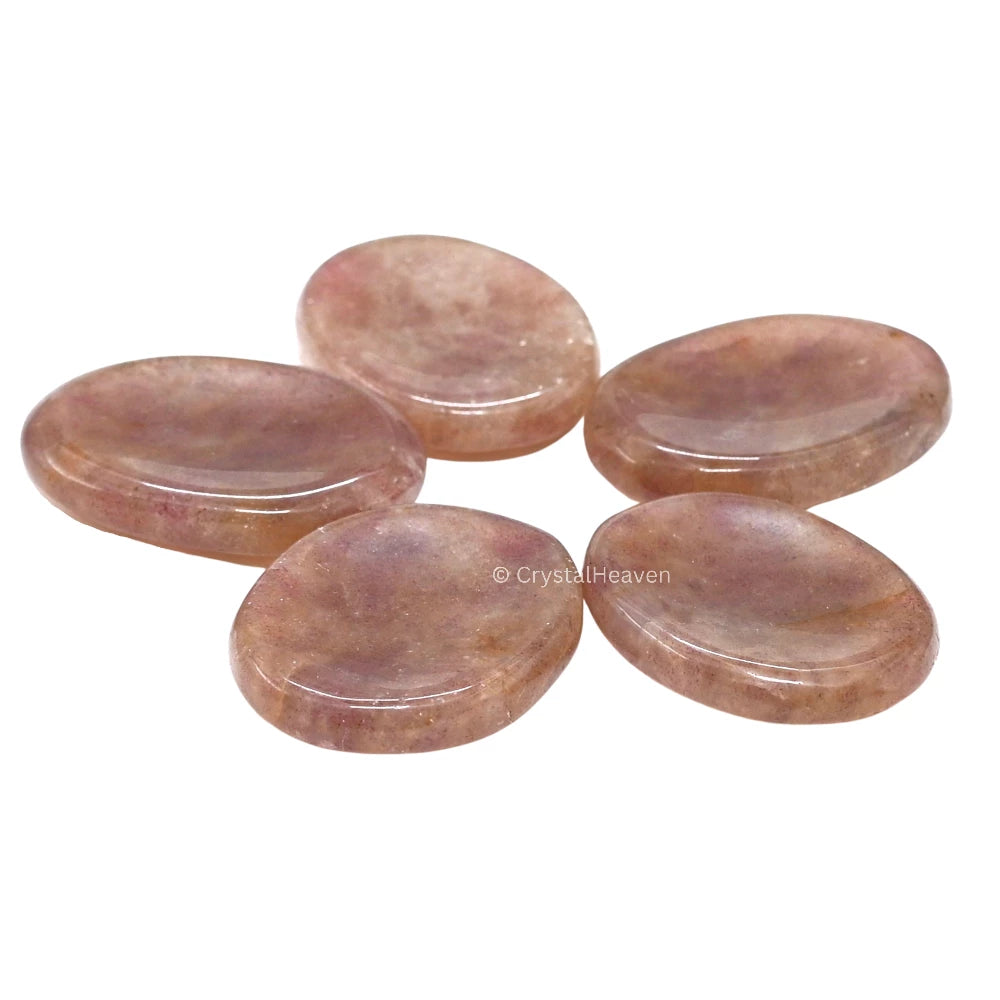 Strawberry Quartz Worry Stone