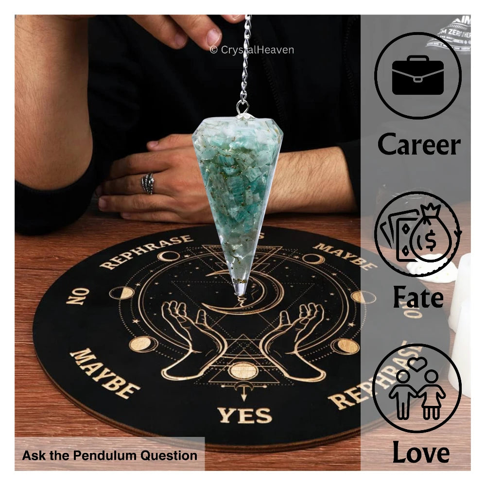 Amazonite Crystal Orgone Pendulum
