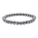 Silver Hematite Healing Crystal Bracelets - 6mm Beads