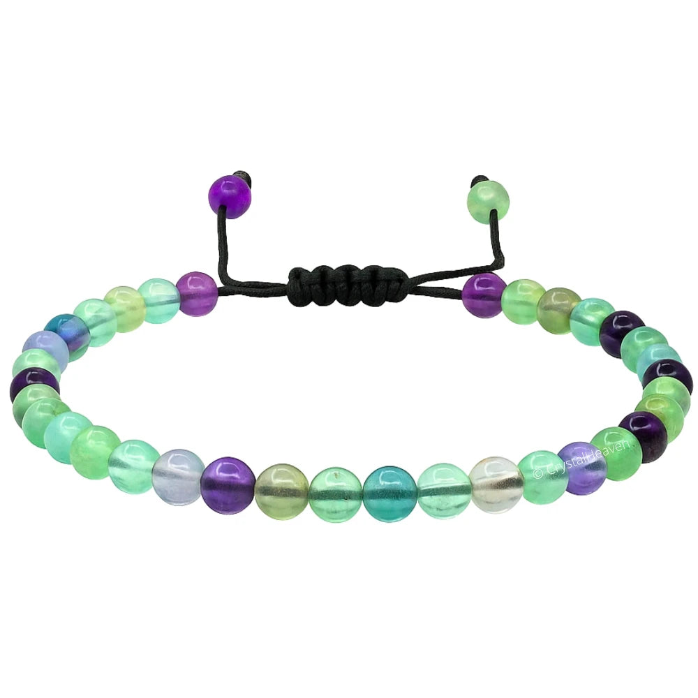 Multi Fluorite  Anklet (Without Knot)