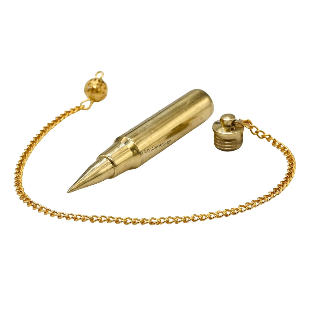 Metal Brass Pendulum - Gold 3 Piece Bullet Point (MP53)