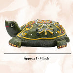 Vesuvianite Crystal Gemstone Hand Painted Tortoise (3-4 Inch)