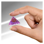 Amethyst Onyx Orgone Pyramid - 30mm