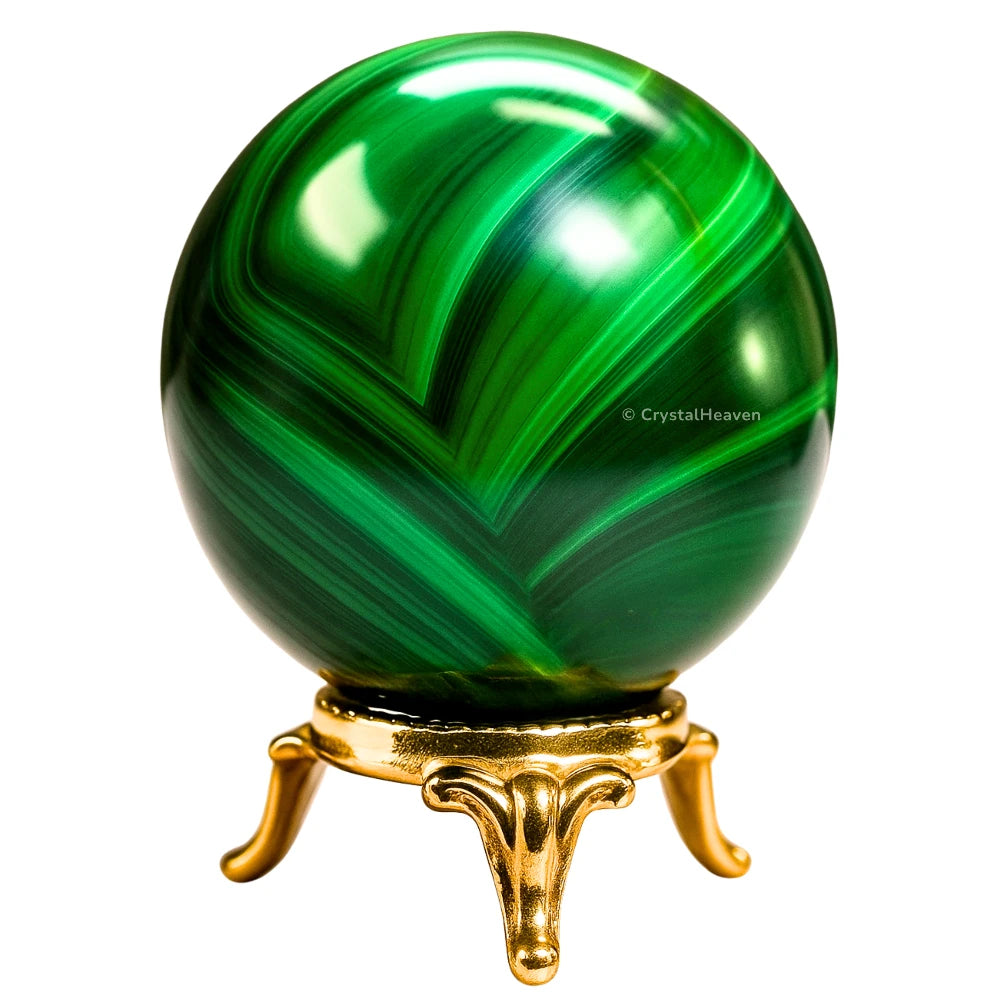 Malachite Sphere (1.5 Inch)