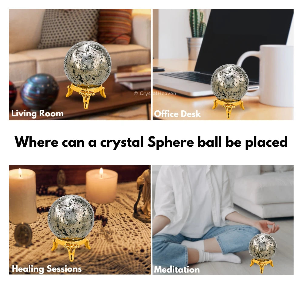 Raw Pyrite Sphere (1.5 Inch)