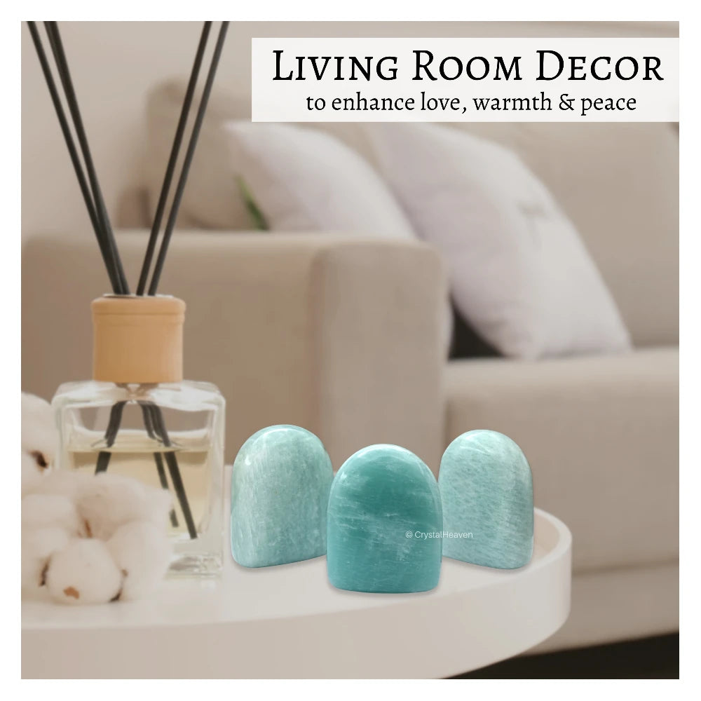 Amazonite Standing Palm Stone (Large)