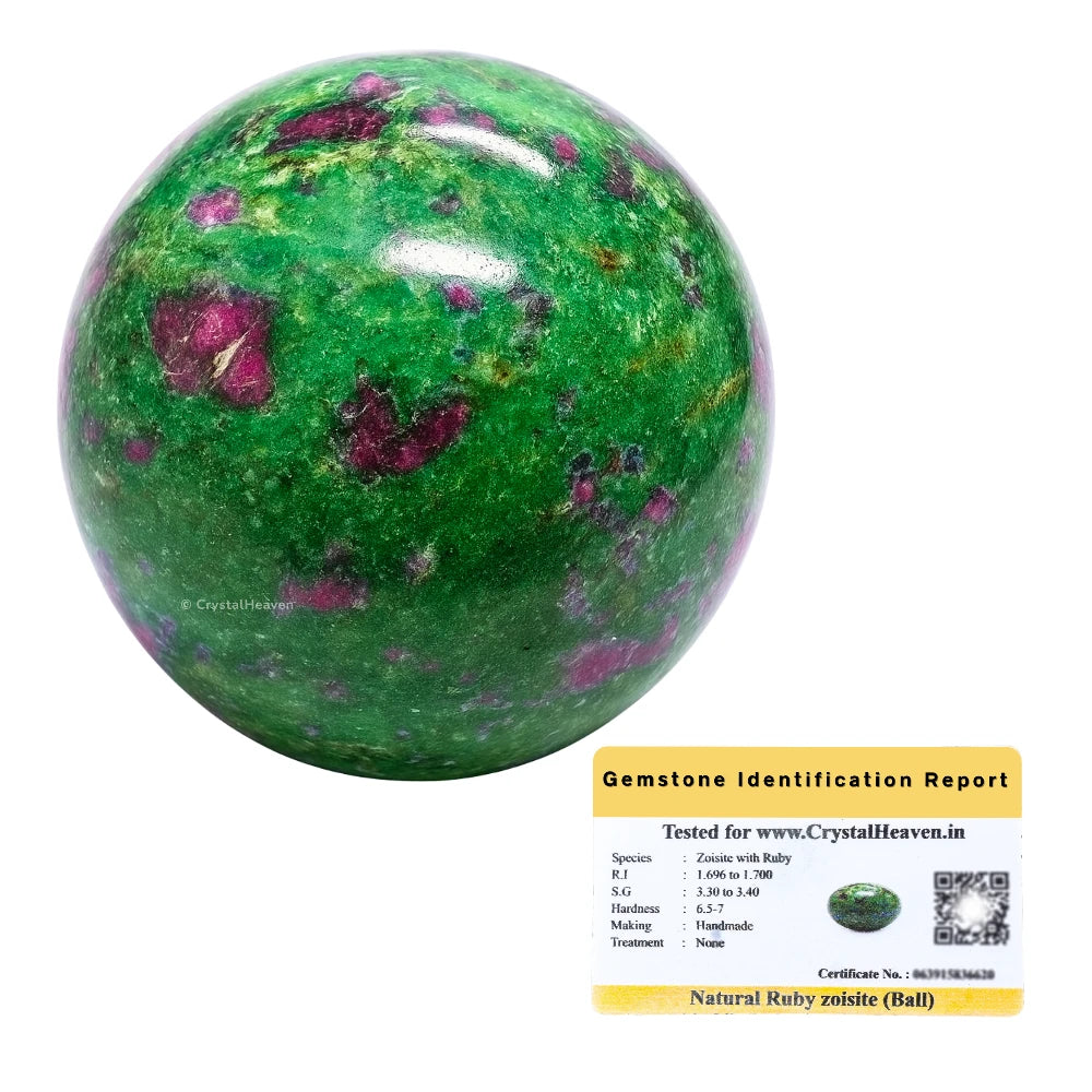Ruby Zoisite Sphere (2 Inch)