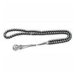 Hematite Crystal Tasbih (Silver)