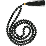 Black Tourmaline Japa Mala (Without Knot)