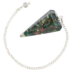 Bloodstone Crystal Orgone Pendulum