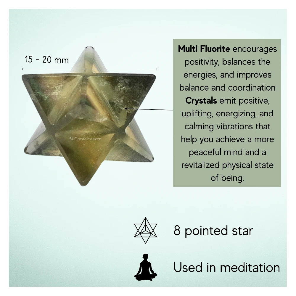 Fluorite Crystal Merkaba (15-20 mm)