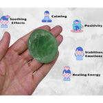 Green Fluorite Palm Stone