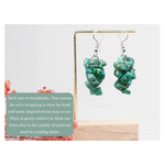 Amazonite Crystal Earrings (Silver)