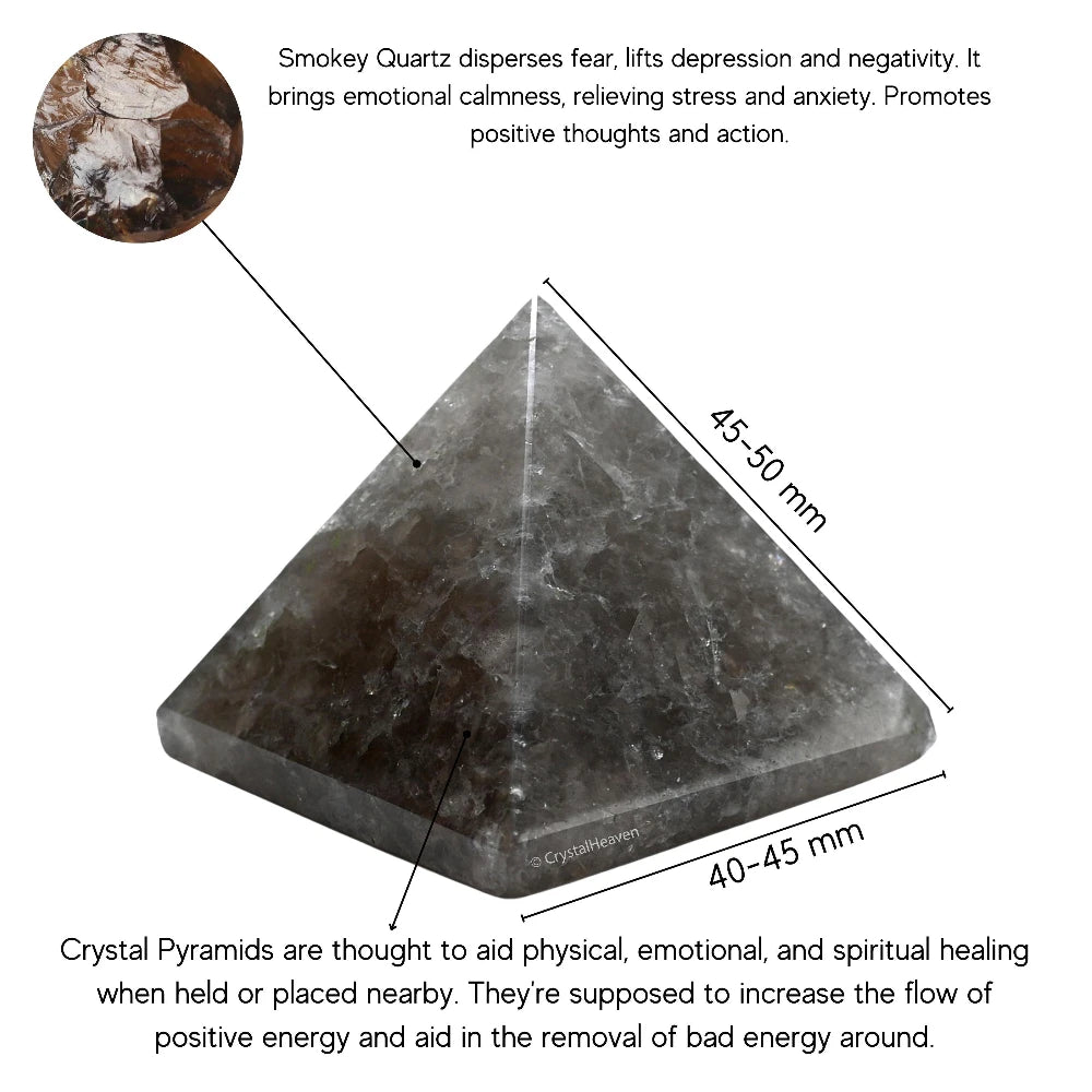Smoky Quartz Pyramid (2 Inch)