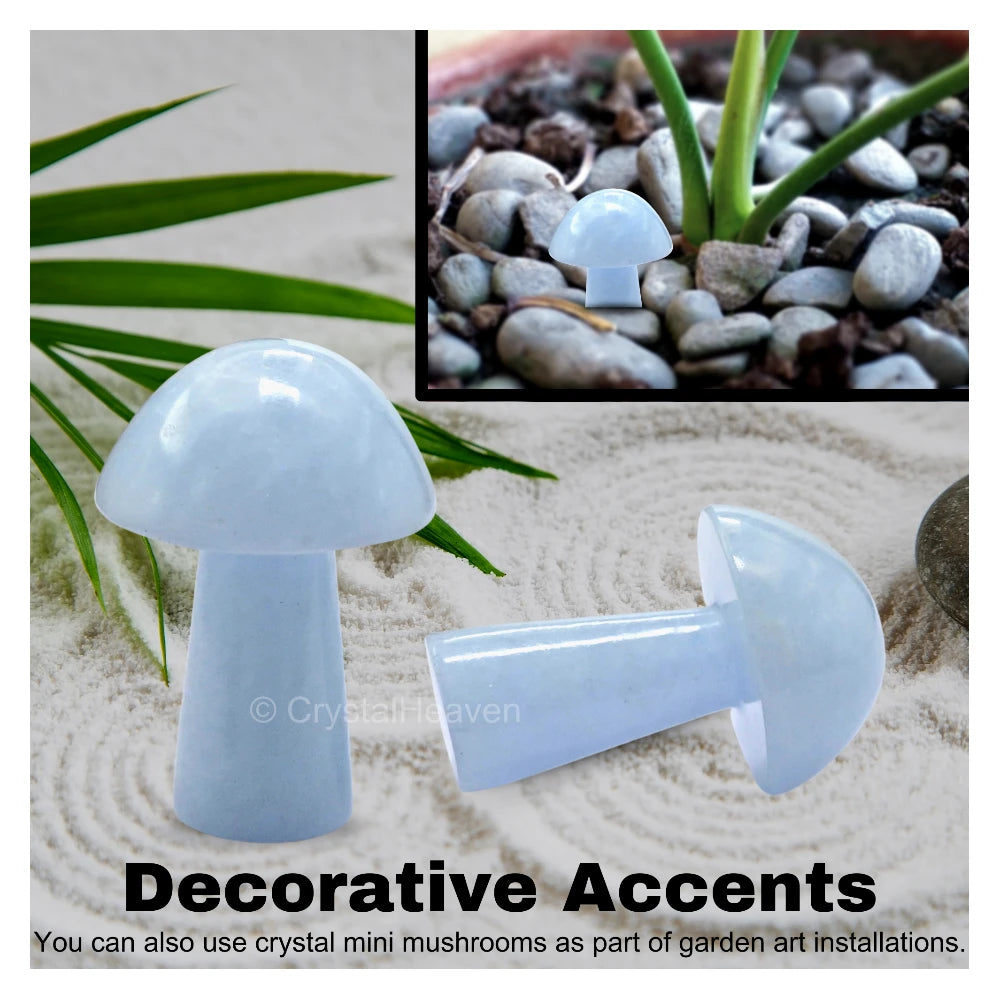 Blue Calcite Mushroom