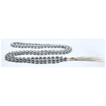 Silver Hematite Japa Mala (Hand Knotted)