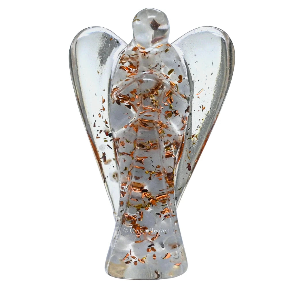 Angelite Crystal Orgone Angel (2 Inch)