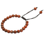 Red Black Jasper Bracelet (Faceted-Adjustable)