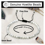 Howlite Anklet (Without Knot)