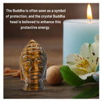 Tiger Eye Buddha Head