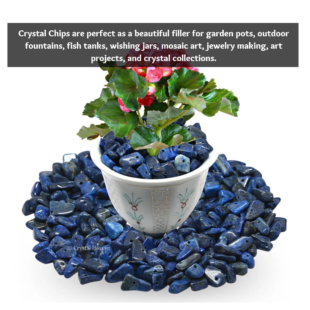 Lapis Lazuli Chips - Pre Drilled