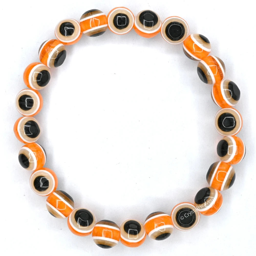Orange Evil Eye Bracelet
