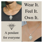 Angel Aura Quartz Arrow Head Pendant - Silver  Plated