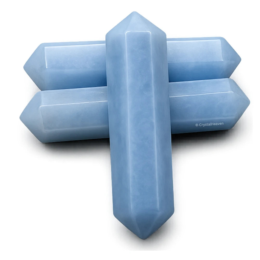 Angelite Pencil Points (Double Terminated) (Set of 50)