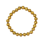 Golden Hematite Bracelet (Faceted-Stretchable)