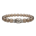 Smoky Quartz with Buddha Bracelet (Elastic)
