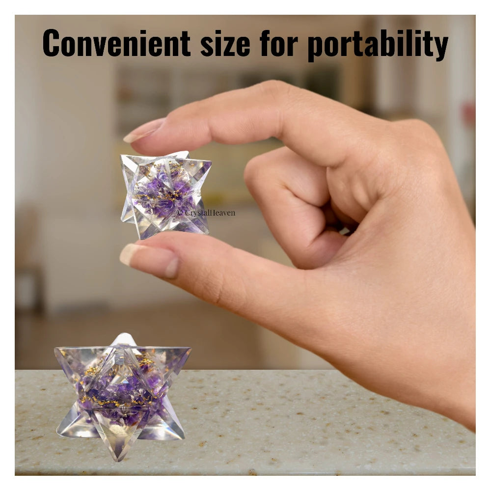 Amethyst Orgone Merkaba - 1 Inch