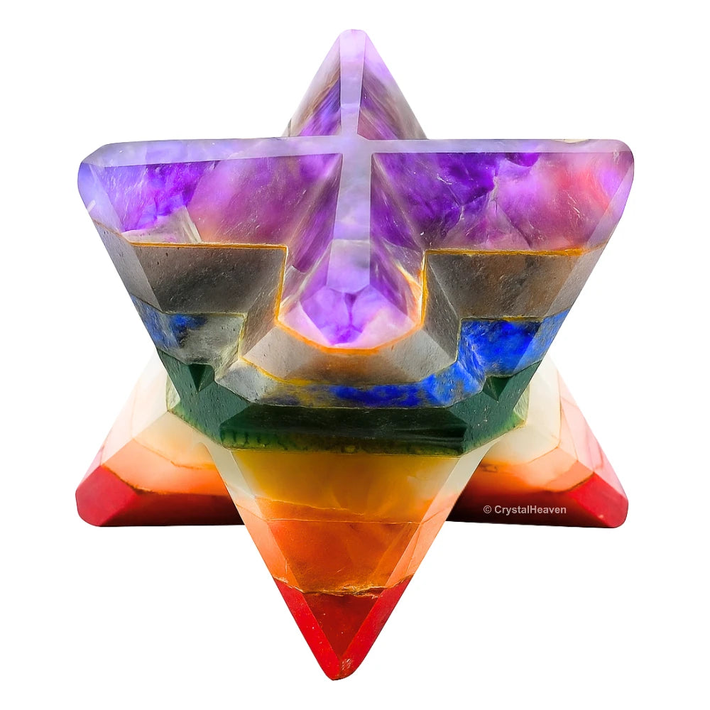 7 Chakra Crystal Merkaba (35-45 mm)