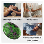 Ruby Zoisite Worry Stone