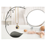 Blue Minimal Evil Eye Pendant Necklace