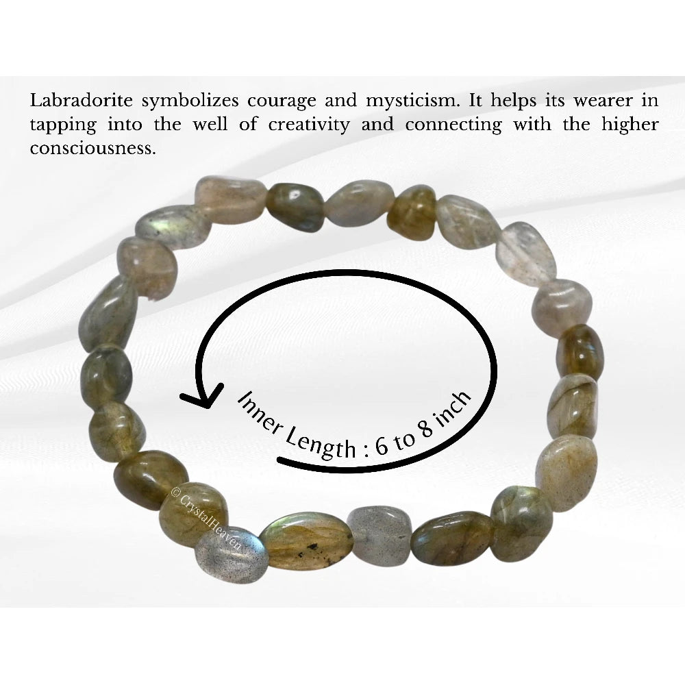 Labradorite Tumbled Bracelet (Elastic)
