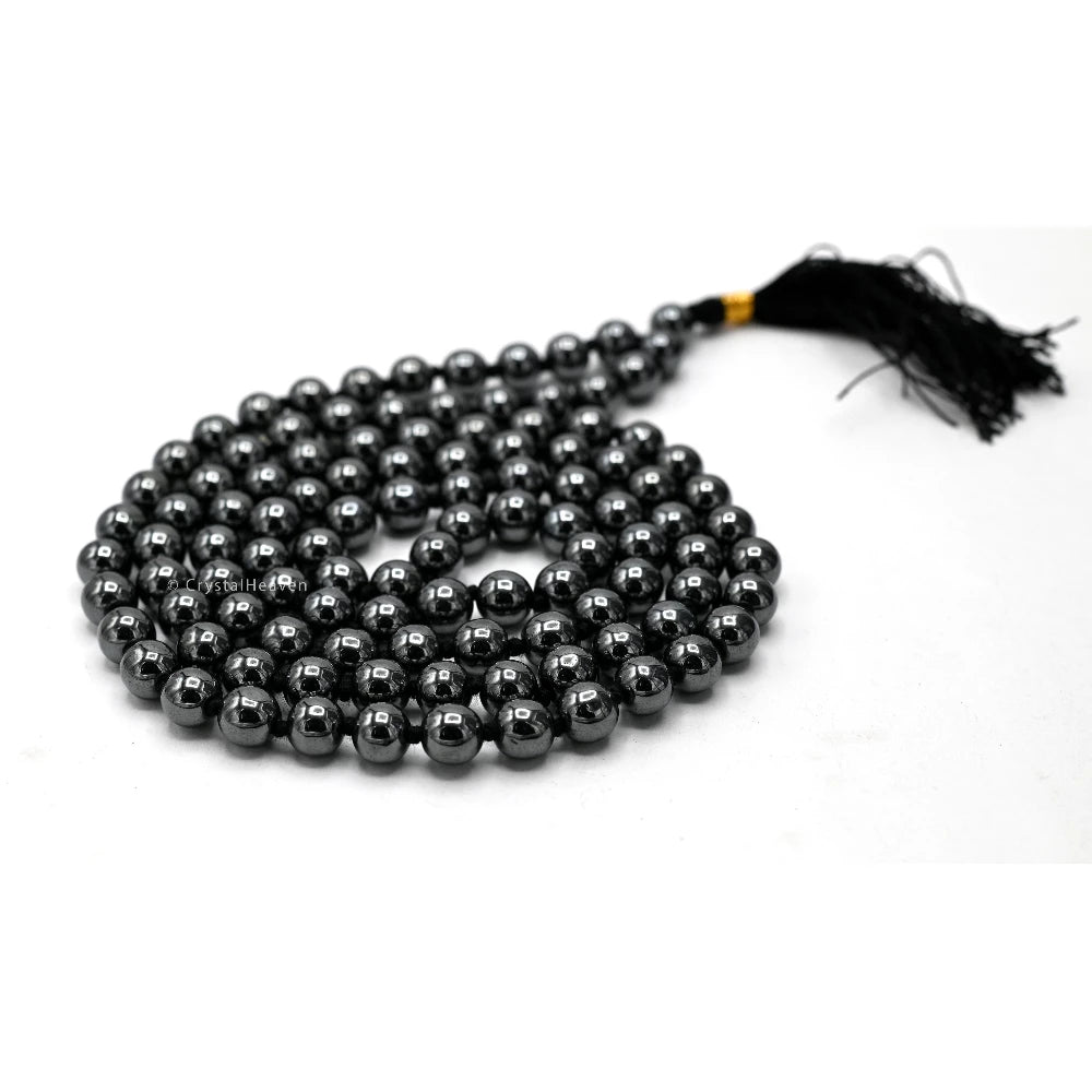 Hematite Japa Mala (Hand Knotted)