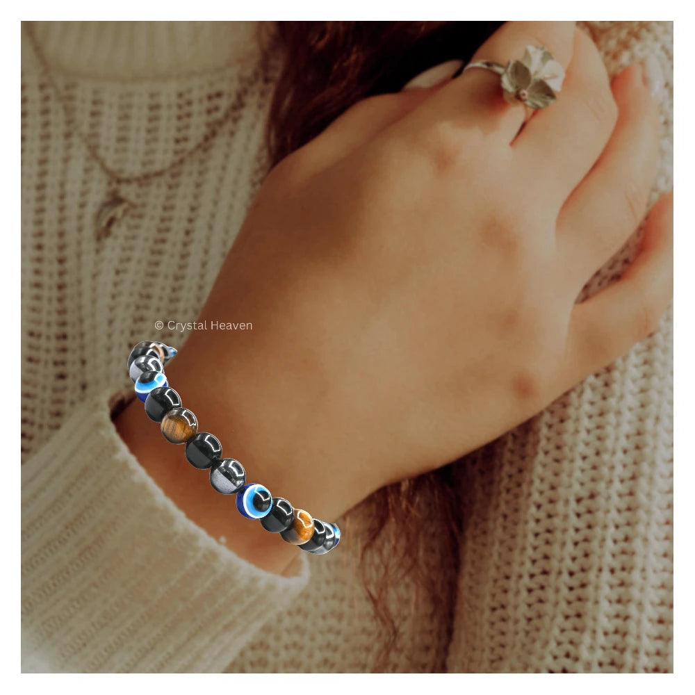Evil Eye Total Protection Bracelet (Stretchable)