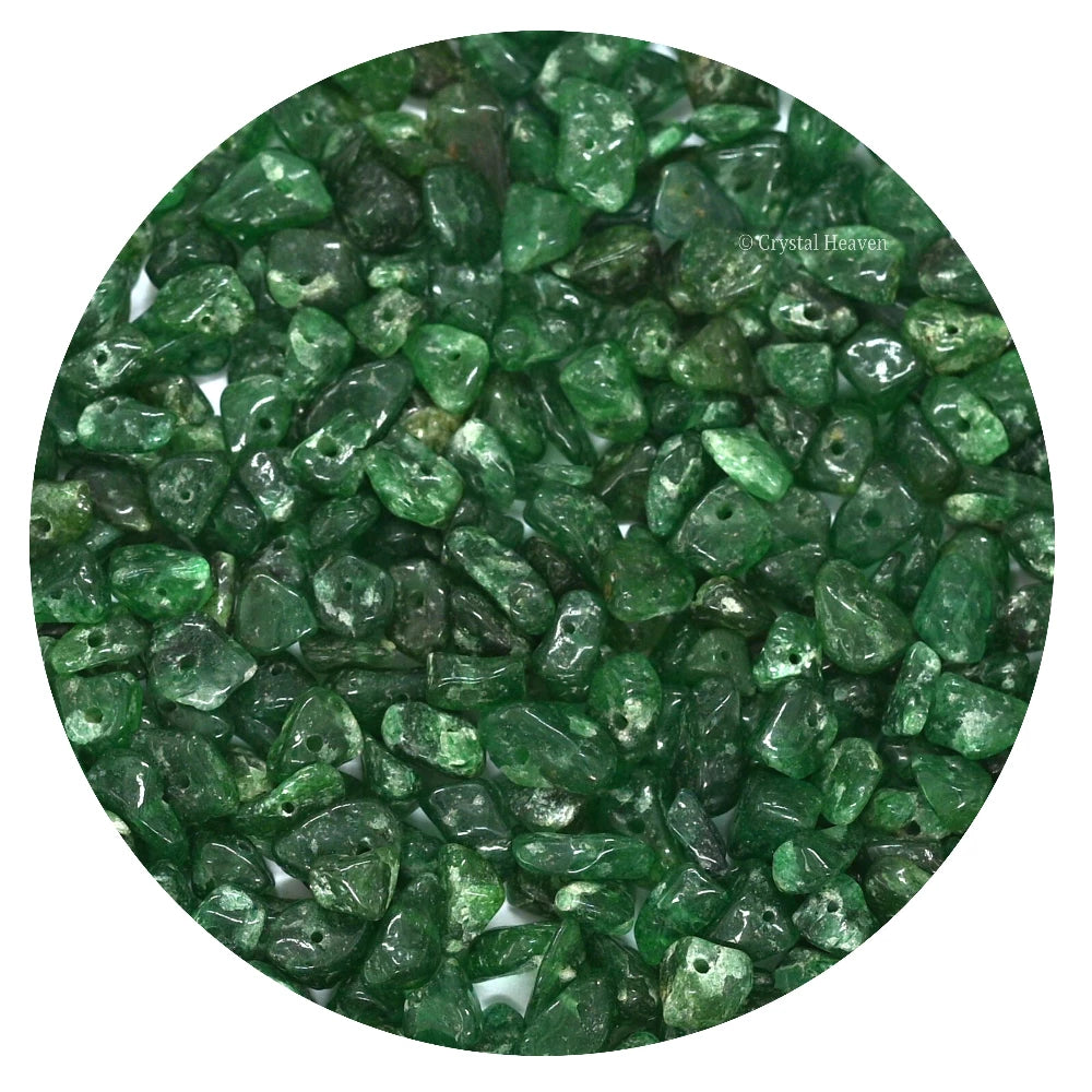 Green Aventurine Chips - Pre Drilled