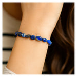 Lapis Lazuli Tumbled Bracelet (Elastic)