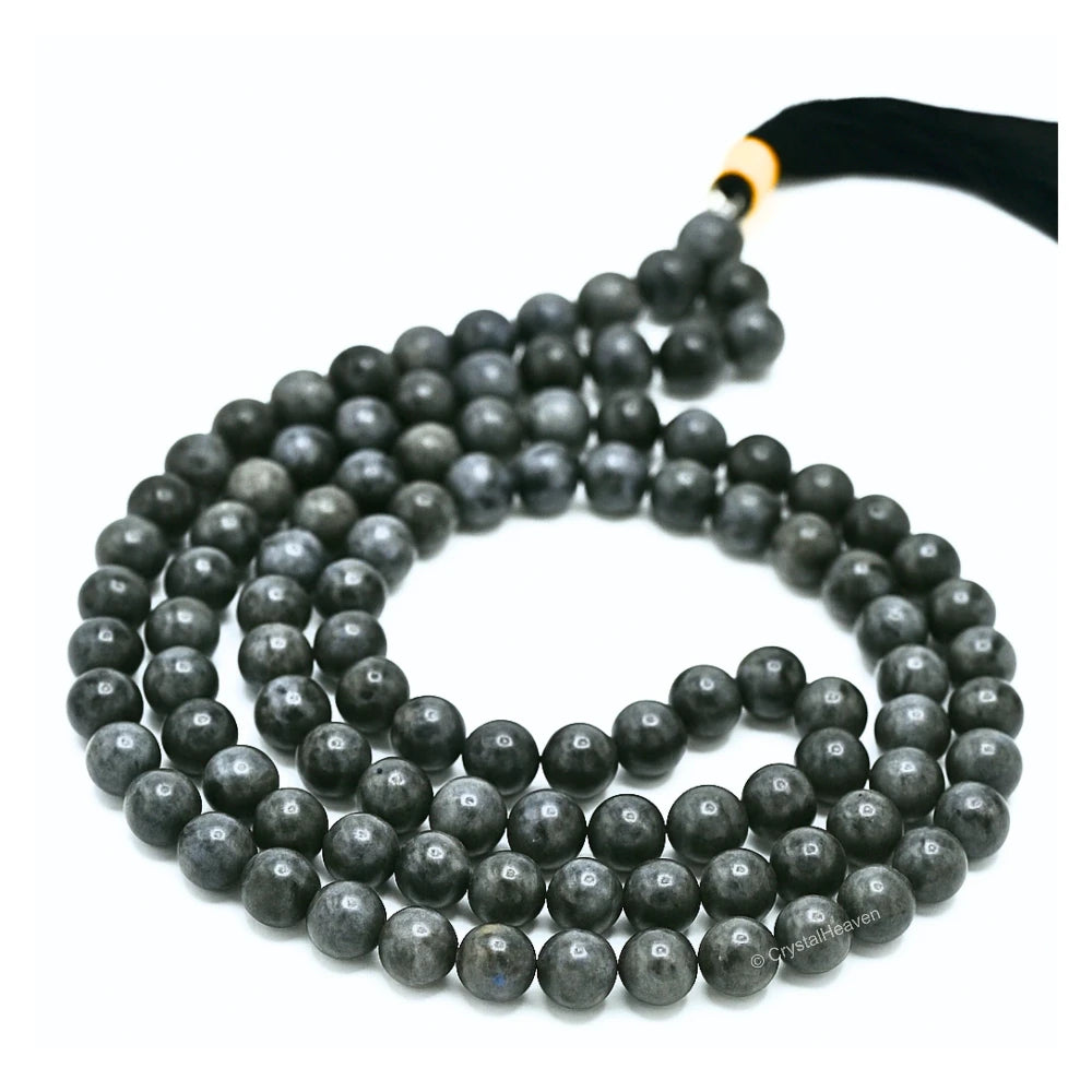 Larvikite Japa Mala (Without Knot)